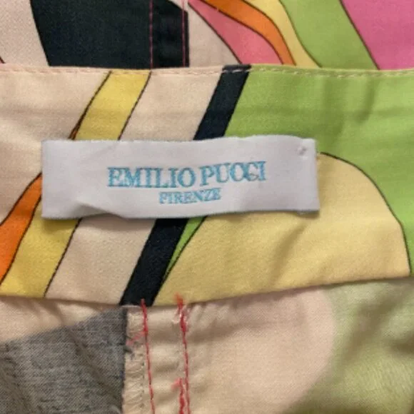 Emilio Pucci Printed Multicolor Mini Dress VINTAGE - Picture 2 of 8